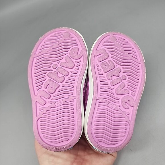 Toddler Naitive Water Shoes Pink Size 5 Slip On - Picture 5 of 5
